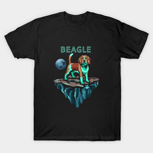 Beagle in space T-Shirt by WearthisWearthat